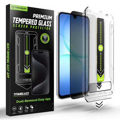 Ochranná fólia na displej Privacy Techsuit TitanGlass CrystalHD pre Samsung Galaxy A17 5G / A16 5G A166, bezpečnostné sklo, plné lepidlo