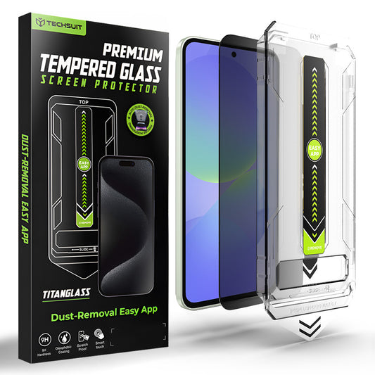 Ochranná fólia na displej Privacy Techsuit TitanGlass CrystalHD pre Samsung Galaxy A37 5G / A36 A366, bezpečnostné sklo, plné lepidlo