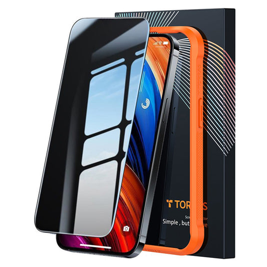 Ochranná fólia na displej Privacy Torras GlassGo Epic pre Apple iPhone 15 Pro Max, Kalené sklo, Full Glue