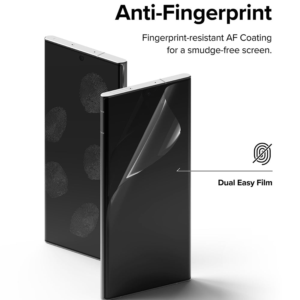 Ochranná fólia na displej Ringke Dual Easy pre Samsung Galaxy S22 Ultra 5G S908, Plast, Sada 2 kusy