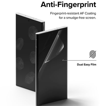Ochranná fólia na displej Ringke Dual Easy pre Samsung Galaxy S22 Ultra 5G S908, Plast, Sada 2 kusy