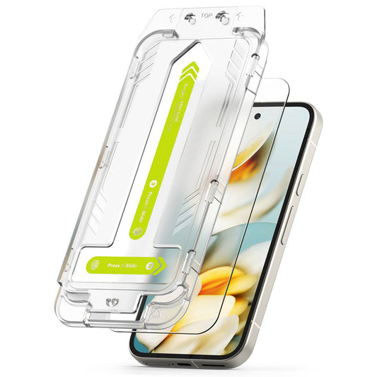 Ochranná fólia na displej Ringke Easy Slide pre Google Pixel 9a, tvrdené sklo, plné lepidlo, sada 2 kusy