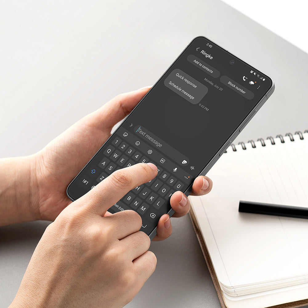 Ochranná fólia na displej Ringke Easy Slide pre Samsung Galaxy S26 Plus, Tvrdené sklo, Full Glue, Sada 2 kusy