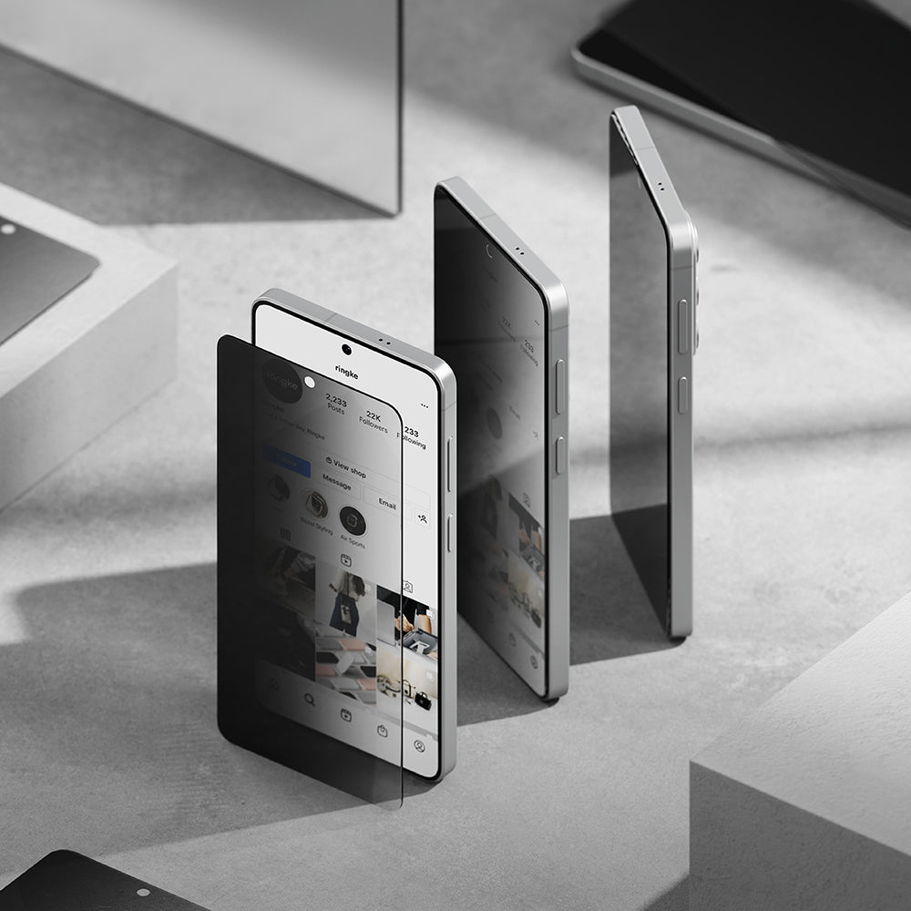 Ochranná fólia na displej Ringke Easy Slide pre Samsung Galaxy S26 Plus, Tvrdené sklo, Full Glue, Sada 2 kusy, Čierna