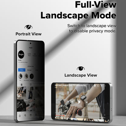 Ringke Easy Slide Screen Protector for Samsung Galaxy S26, Tempered Glass, Full Glue, Set of 2 Pieces, Black