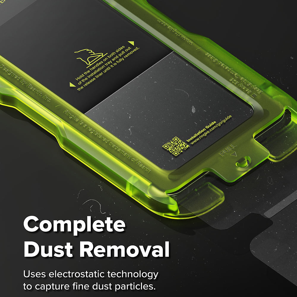 Ringke Easy Slide Screen Protector for Samsung Galaxy S26, Tempered Glass, Full Glue, Set of 2 Pieces, Black