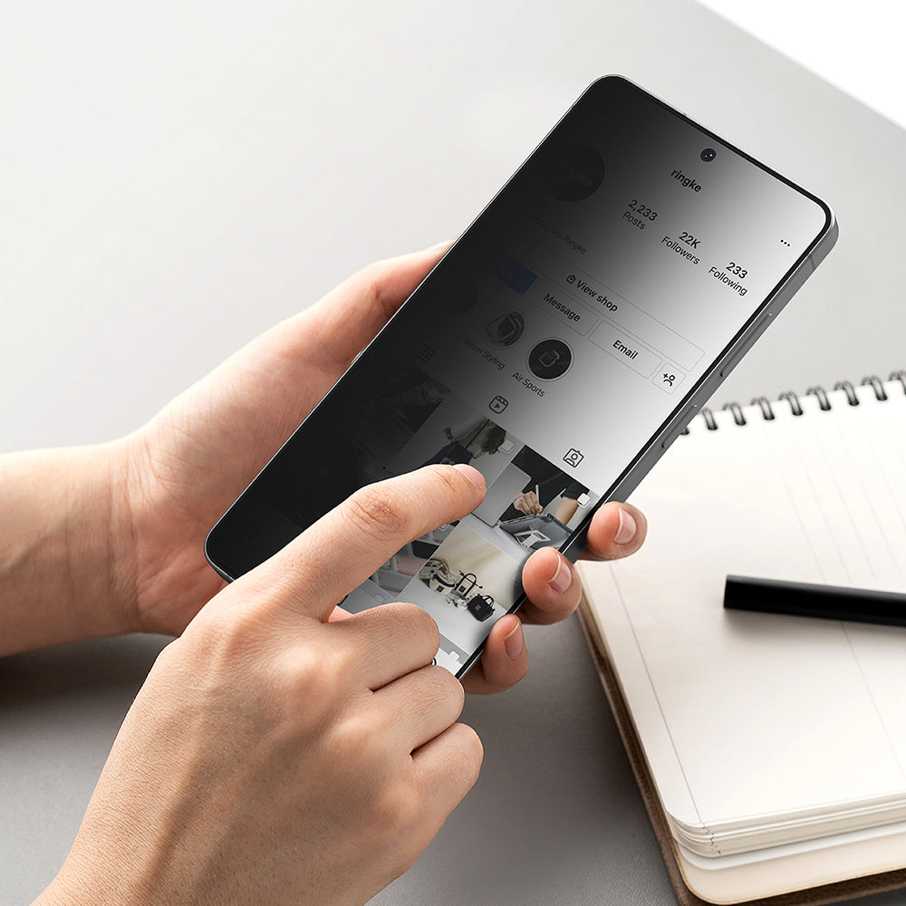 Ochranná fólia na displej Ringke Easy Slide pre Samsung Galaxy S26 Ultra, Tvrdené sklo, Full Glue, Sada 2 kusy, Čierna