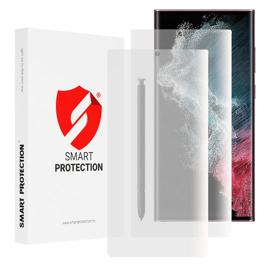 Ochranná fólia na displej Smart Protection Premium Classic pre Samsung Galaxy S22 Ultra 5G S908, plastová, sada 2 kusy