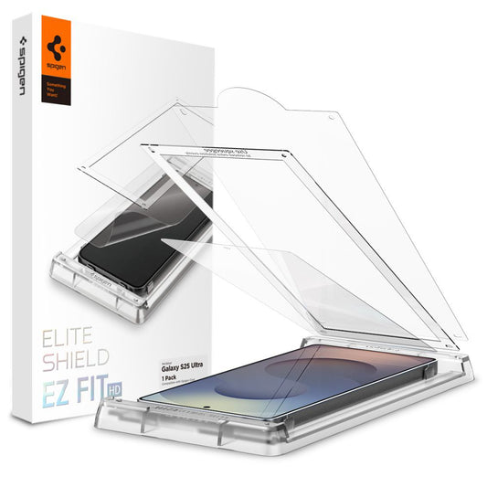 Ochranná fólia na displej Spigen Elite Shield EZ FIT HD pre Samsung Galaxy S25 Ultra S938, plast AFL09083