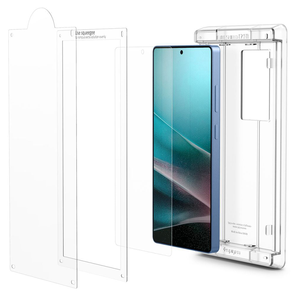 Ochranná fólia na displej Spigen Elite Shield EZ FIT HD pre Samsung Galaxy S25 Ultra S938, plast AFL09083