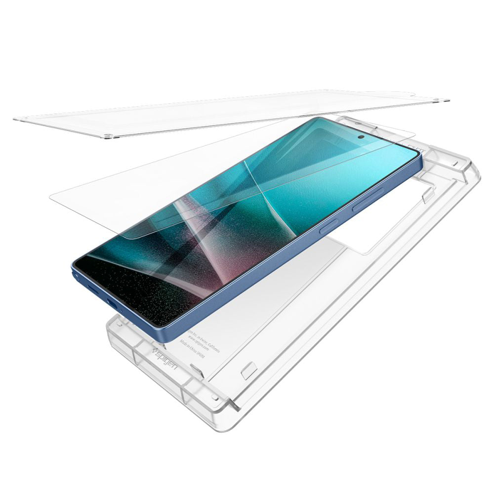 Ochranná fólia na displej Spigen Elite Shield EZ FIT HD pre Samsung Galaxy S25 Ultra S938, plast AFL09083