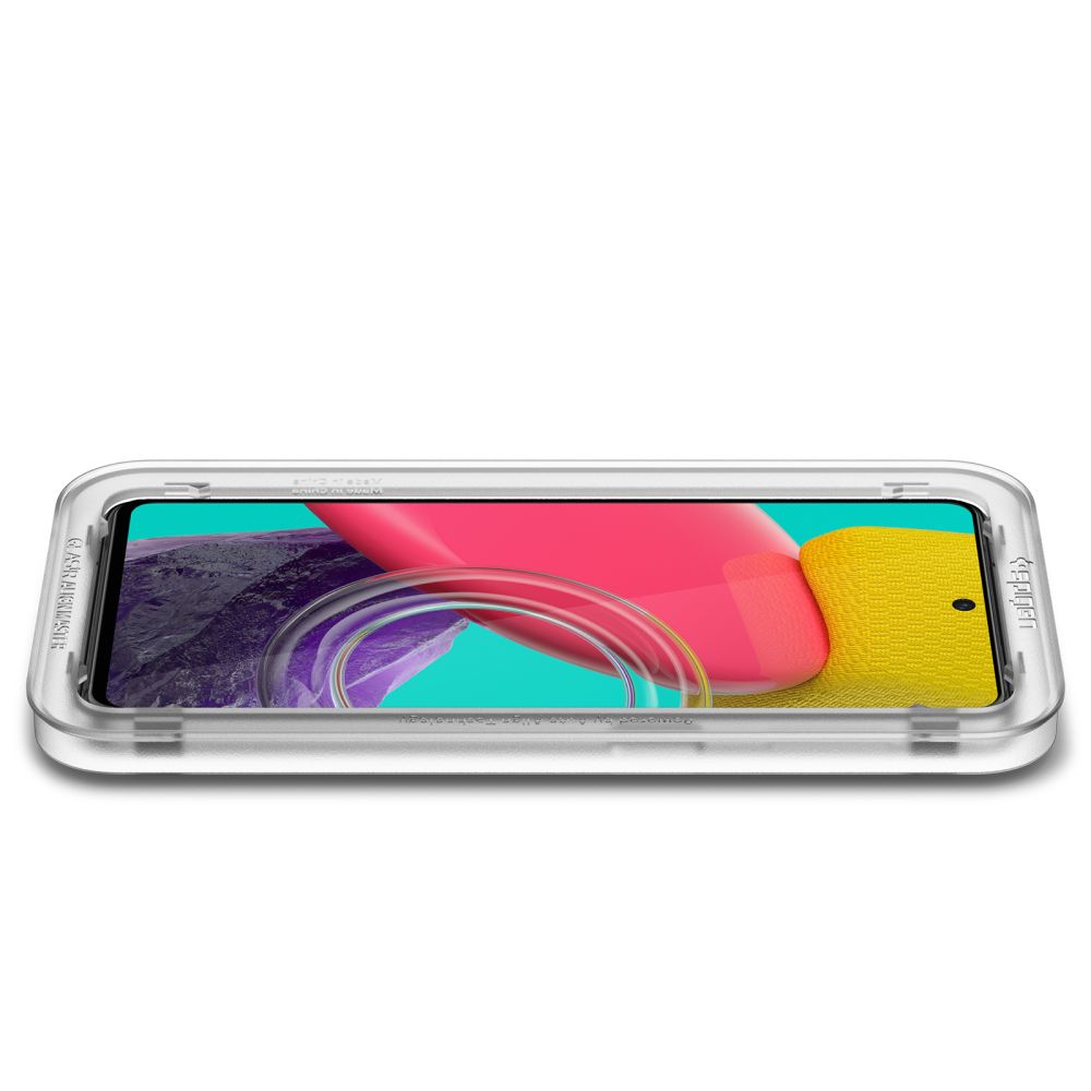 Ochranná fólia na displej Spigen GlastR Align Master pre Samsung Galaxy M53 M536, Tvrdené sklo, Full Glue, Čierna