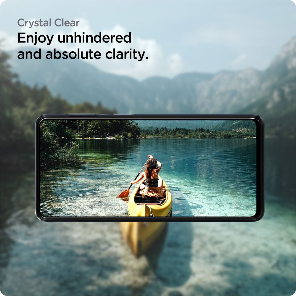 Ochranná fólia na displej Spigen GlastR Align Master pre Samsung Galaxy M53 M536, Tvrdené sklo, Full Glue, Čierna