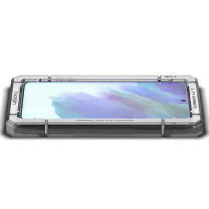 Ochranná fólia na displej Spigen GlastR Align Master pre Samsung Galaxy S21 FE 5G G990, Kalené sklo, Full Glue, Sada 2 kusy AGL03088