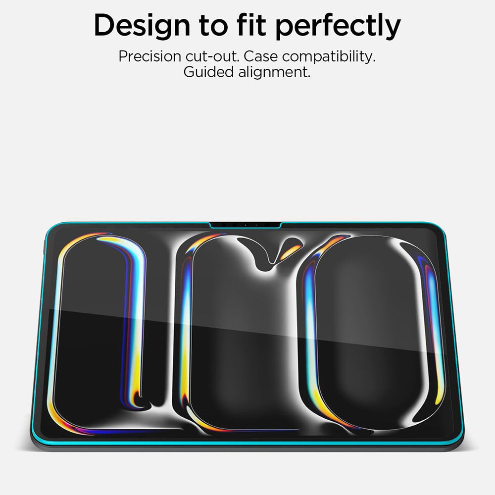 Ochranná fólia na obrazovku Spigen GlastR Align Master T pre Apple iPad Pro 11 (2025) / Pro 11 (2024), tvrdené sklo, plné lepidlo AGL11699