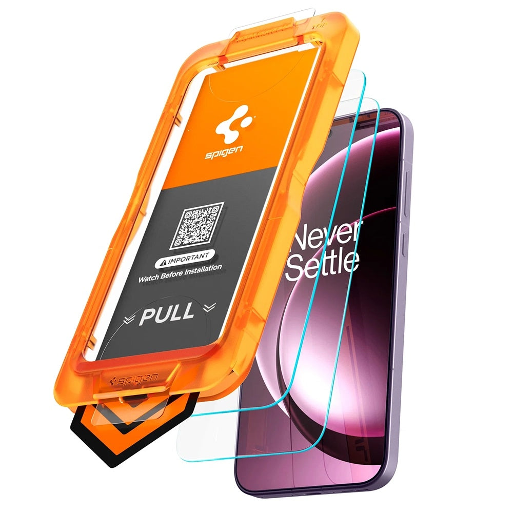 Ochranná fólia na displej Spigen GlastR AlignMaster S pre OnePlus 15, tvrdené sklo, plné lepidlo, sada 2 kusov AGL11333