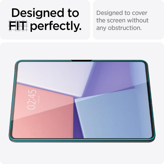 Ochranná fólia na displej Spigen GlastR EZ FIT pre Apple iPad Pro 13 (2024), Tvrdené sklo, Full Glue AGL07793