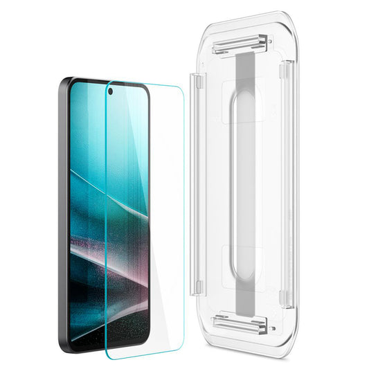 Ochranná fólia na displej Spigen GlastR EZ FIT pre Samsung Galaxy A36 A366, tvrdené sklo, plné lepidlo, sada 2 kusy AGL09202