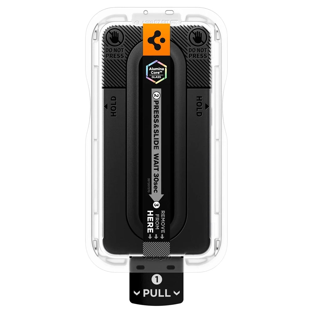 Ochranná fólia na displej Spigen GlastR EZ FIT Pro HD pre Samsung Galaxy S26 FE S741, tvrdené sklo, Full Glue AGL11996