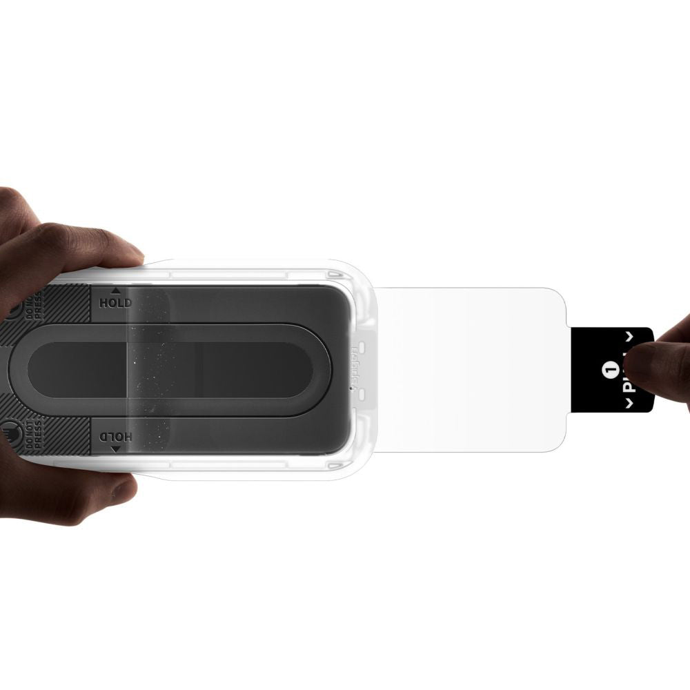 Ochranná fólia na displej Spigen GlastR EZ FIT Pro pre Nothing Phone (4a), tvrdené sklo, plné lepidlo, sada 2 kusy AGL11682