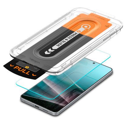 Ochranná fólia na displej Spigen GlastR EZ FIT Pro pre Samsung Galaxy S25 Edge S937, Kalené sklo, Full Glue