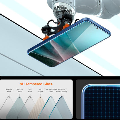 Ochranná fólia na displej Spigen GlastR EZ FIT Pro pre Samsung Galaxy S25 Edge S937, Kalené sklo, Full Glue