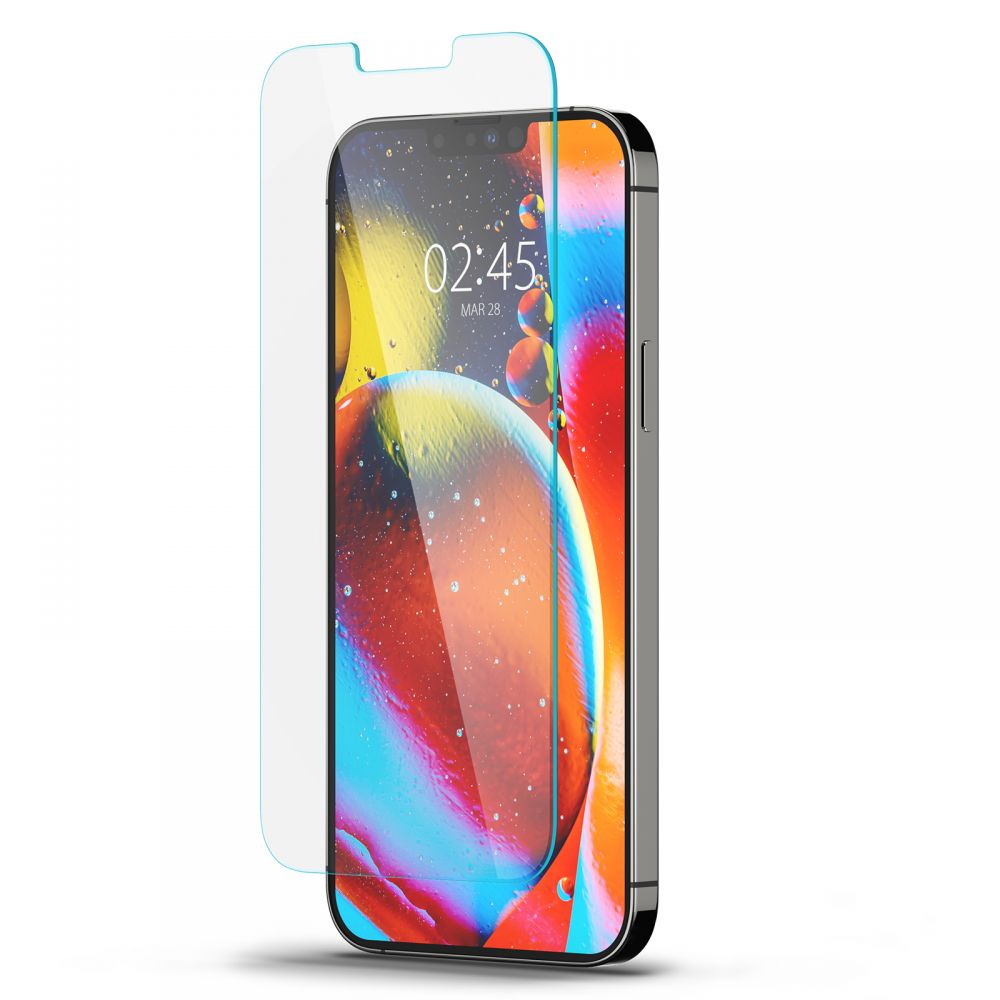 Spigen GlastR Slim Screen Protector for Apple iPhone 14 Plus / 13 Pro Max, Tempered Glass, Full Glue AGL03382