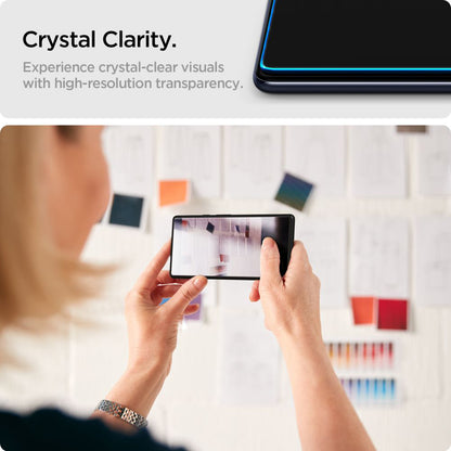 Ochranná fólia na displej Spigen GlastR Slim pre Samsung Galaxy XCover7 Pro / Xcover7 G556, tvrdené sklo, plné lepidlo, sada 2 kusy AGL09407