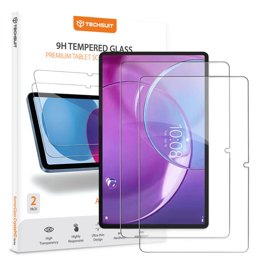 Ochranná fólia na obrazovku Techsuit ArmorGlass CrystalHD pre Lenovo Idea Tab Pro Gen 2, tvrdené sklo, plné lepidlo, sada 2 kusy