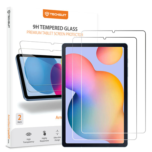 Ochranná fólia na displej Techsuit ArmorGlass CrystalHD pre Samsung Galaxy Tab S6 Lite (2024), Kalené sklo, Full Glue, Sada 2 kusy