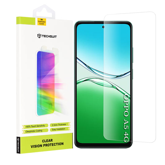 Ochranná fólia na displej Techsuit Clear Vision pre Oppo A5 4G, tvrdené sklo, plné lepidlo
