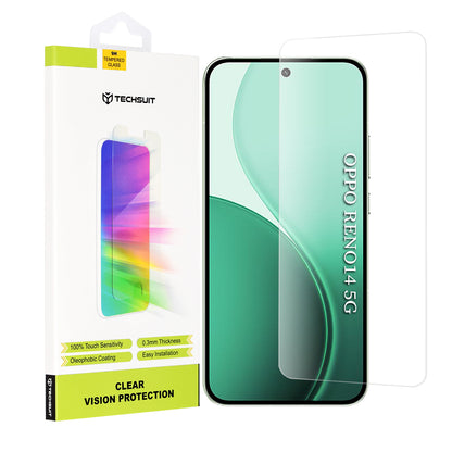 Ochranná fólia na displej Techsuit Clear Vision pre Oppo Reno14, Kalené sklo
