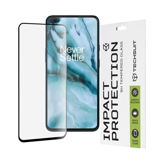 Ochranná fólia na displej Techsuit M1 pre OnePlus Nord, tvrdené sklo, plné lepidlo, 111D, čierna