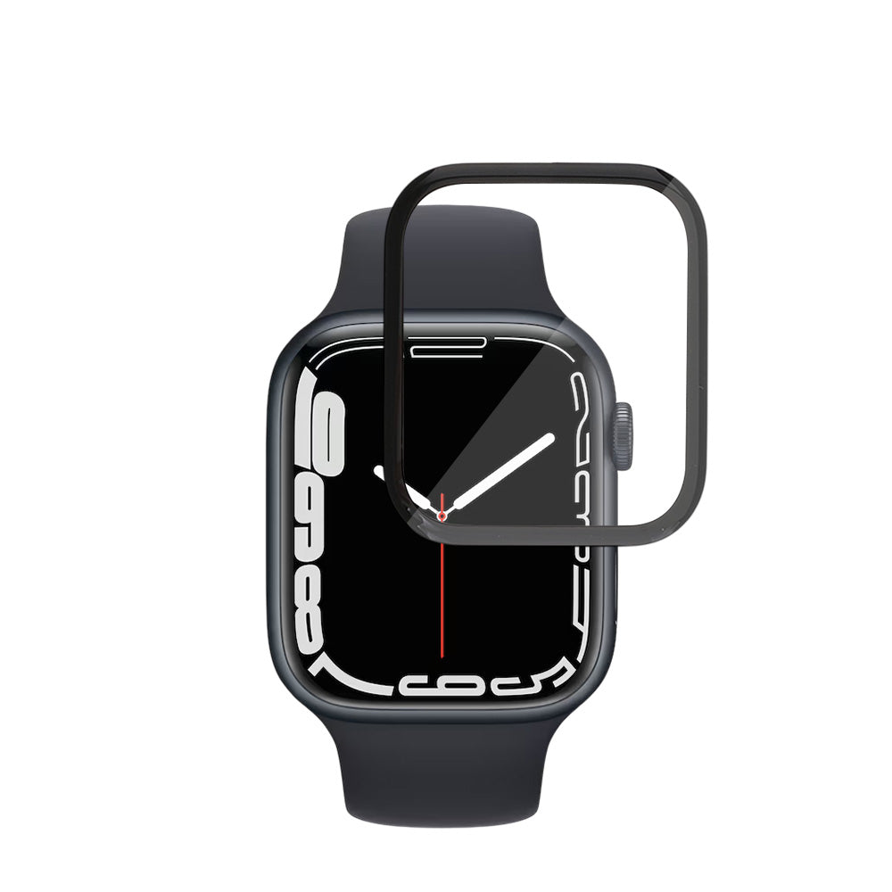 Ochranná fólia Techsuit Nano Flex pre Apple Watch Series 9 / 8 / 7 45mm, Plast, Sada 2 kusy, Čierna
