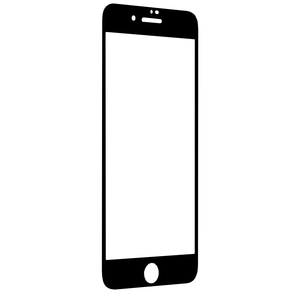Ochranná fólia na displej Techsuit pre Apple iPhone SE (2022) / SE (2020) / 8 / 7, tvrdené sklo, Full Glue, 111D, čierna