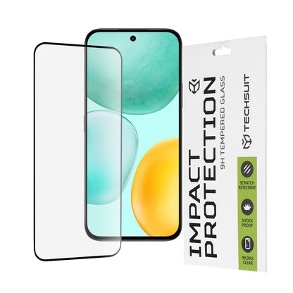 Ochranná fólia na displej Techsuit pre Honor X6c, tvrdené sklo, Full Glue, 111D, čierna