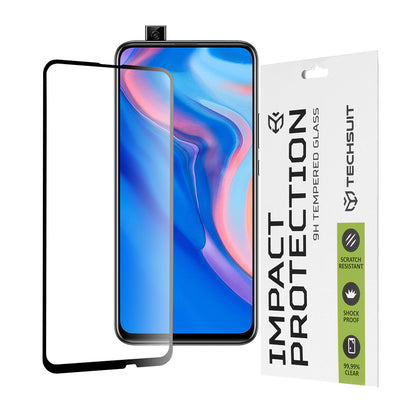 Ochranná fólia na displej Techsuit pre Huawei Y9 Prime (2019) / P Smart Z, tvrdené sklo, Full Glue, 111D, čierna