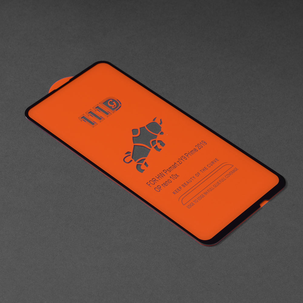 Ochranná fólia na displej Techsuit pre Huawei Y9 Prime (2019) / P Smart Z, tvrdené sklo, Full Glue, 111D, čierna