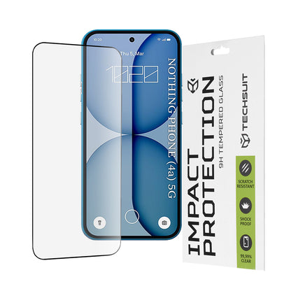 Ochranná fólia Techsuit na displej pre Nothing Phone (4a), Kalené sklo, Full Glue, 111D, Čierna