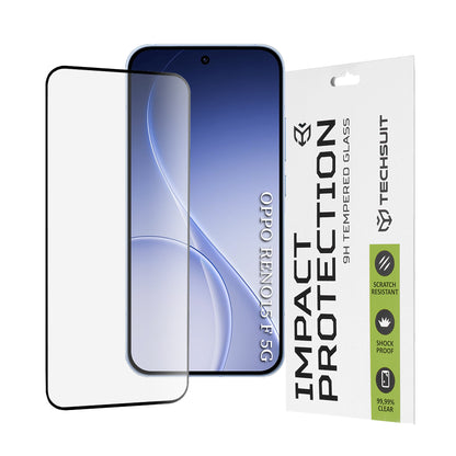 Ochranná fólia Techsuit na displej pre Oppo Reno15 FS / Reno15 F, Tvrdené sklo, Full Glue, 111D, Čierna