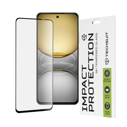 Ochranná fólia na displej Techsuit pre Realme C75 5G / 14x, tvrdené sklo, plné lepidlo, 111D, čierna