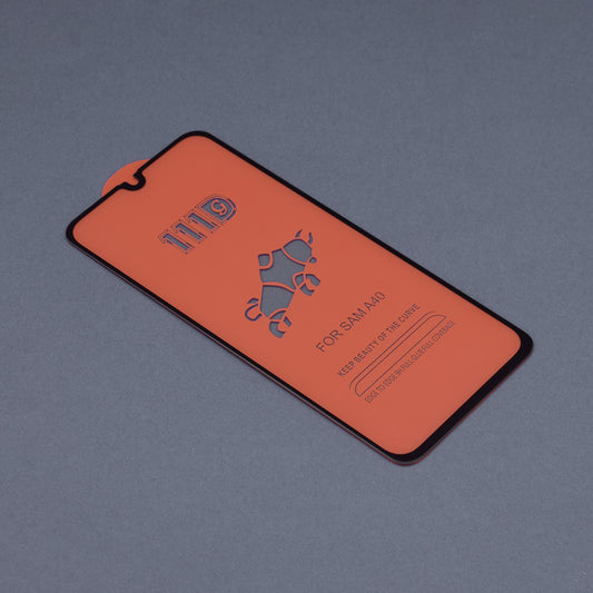 Ochranná fólia na displej Techsuit pre Samsung Galaxy A40 A405, tvrdené sklo, Full Glue, 111D, čierna
