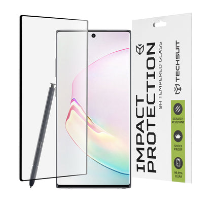 Ochranná fólia na displej Techsuit pre Samsung Galaxy Note 10 5G N971 / Note10 N970, tvrdené sklo, Full Glue, 111D, čierna