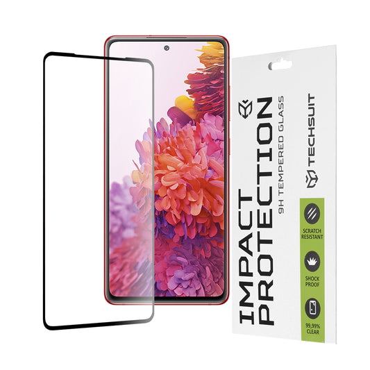 Ochranná fólia na displej Techsuit pre Samsung Galaxy S20 FE 2022 G781 / S20 FE 5G G781 / S20 FE G780, tvrdené sklo, Full Glue, 111D, čierna