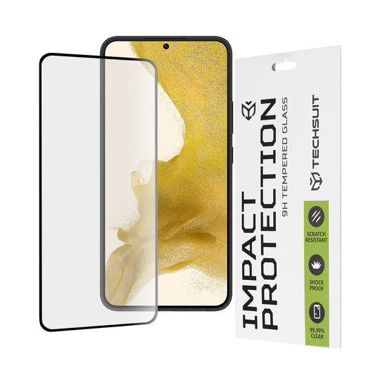 Ochranná fólia na displej Techsuit pre Samsung Galaxy S23+ S916 / S22+ 5G S906, tvrdené sklo, Full Glue, 111D, čierna