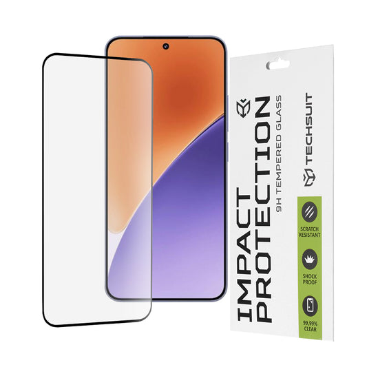 Ochranná fólia na displej Techsuit pre Xiaomi 15, tvrdené sklo, Full Glue, 111D, čierna