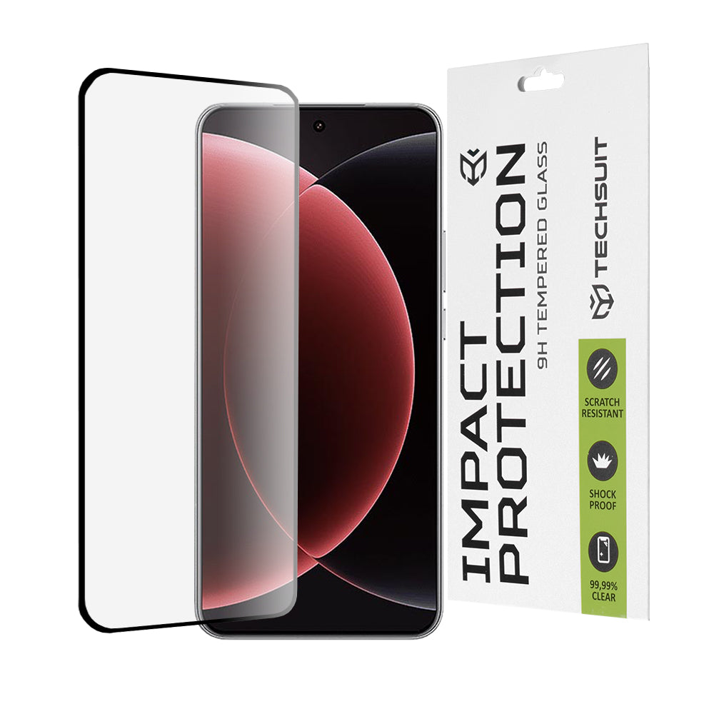 Ochranná fólia na displej Techsuit pre Xiaomi 15 Ultra, tvrdené sklo, Full Glue, 111D, čierna