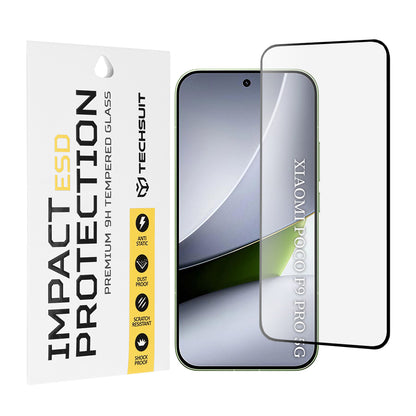 Ochranná fólia na displej Techsuit pre Xiaomi Poco F9 Pro, tvrdené sklo, celoplošné lepenie, čierna