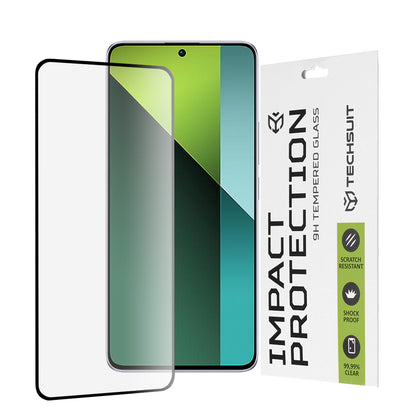 Ochranná fólia na displej Techsuit pre Xiaomi Poco X6 / Redmi Note 13 Pro 5G, tvrdené sklo, Full Glue, 111D, čierna