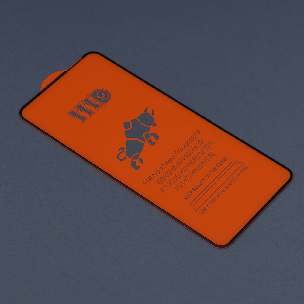 Ochranná fólia na displej Techsuit pre Xiaomi Redmi 10 2022 / 10 (2021), tvrdené sklo, Full Glue, 111D, čierna
